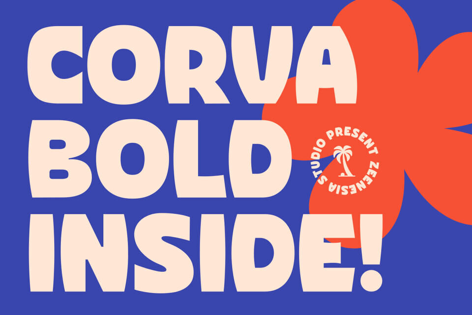 Corva Bold Inside Font
