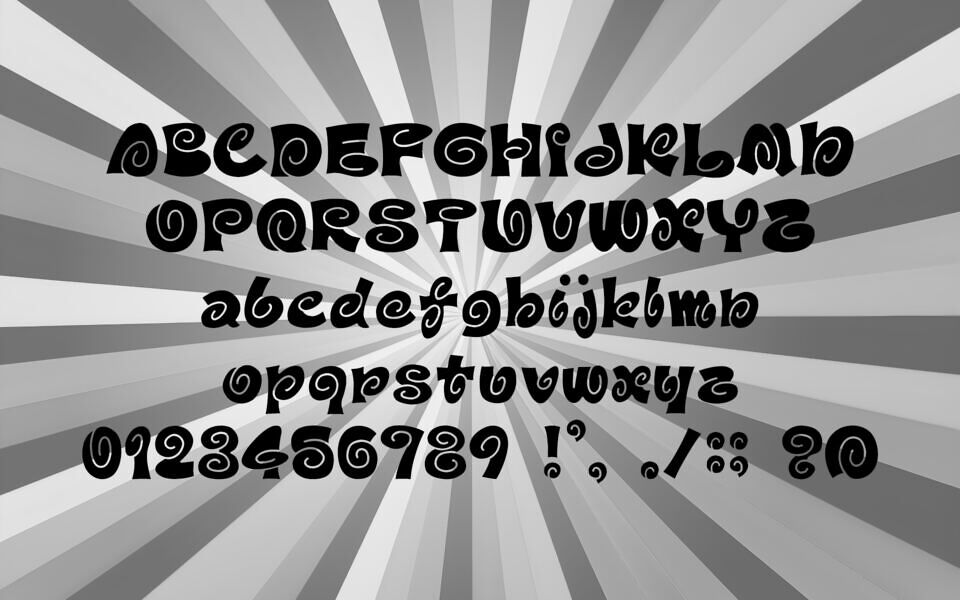 D3 Spiralism Font