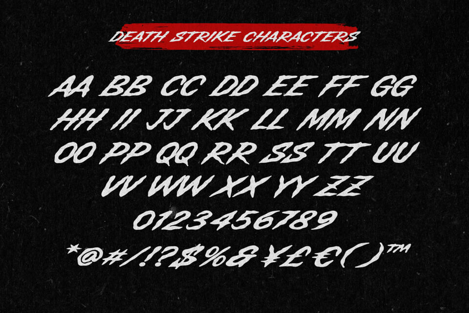 Death Strike Font
