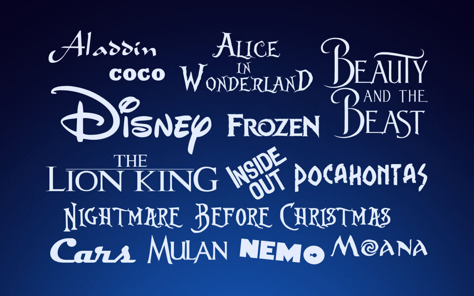 Disney Font Family