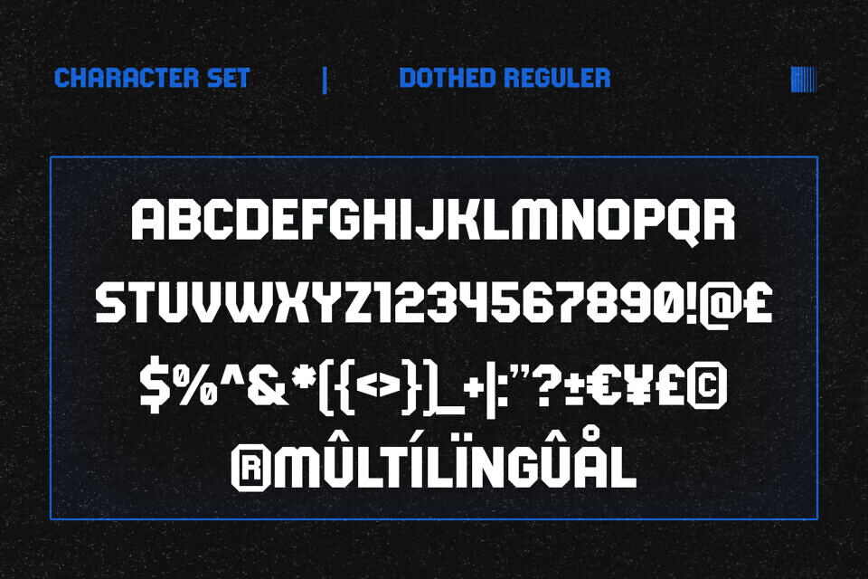 Dothed Font
