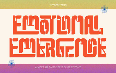 Emotional Emergence Font