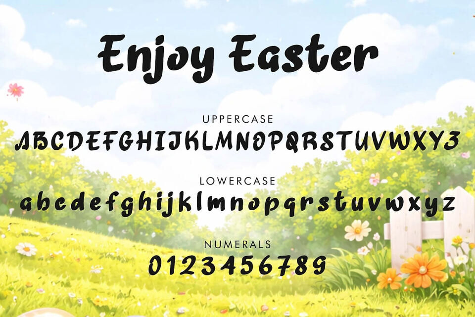 Enjoy Easter Font