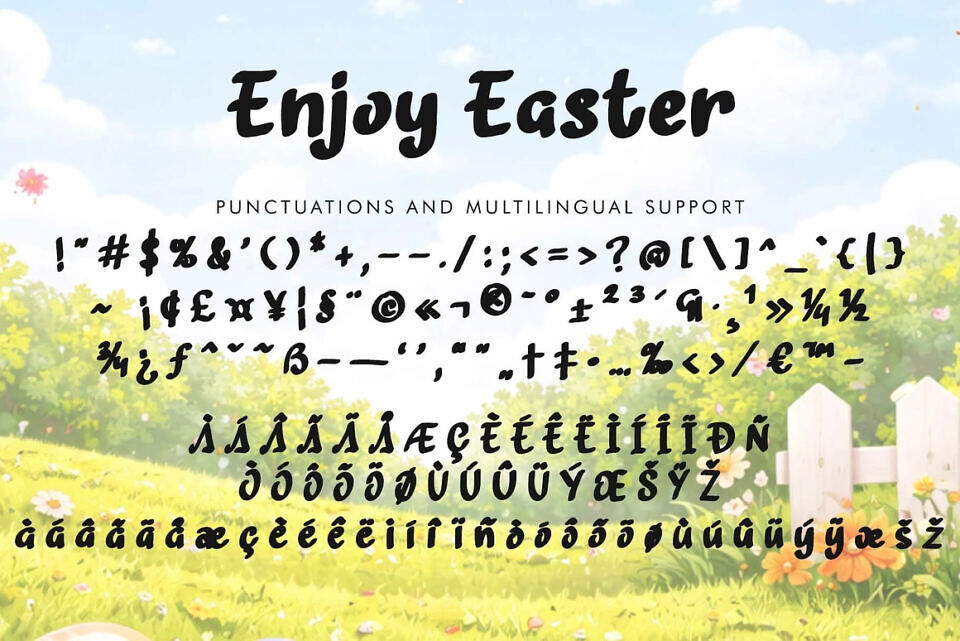 Enjoy Easter Font