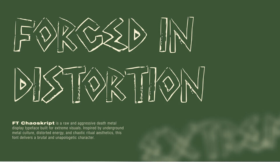 FT Chaoskript Font