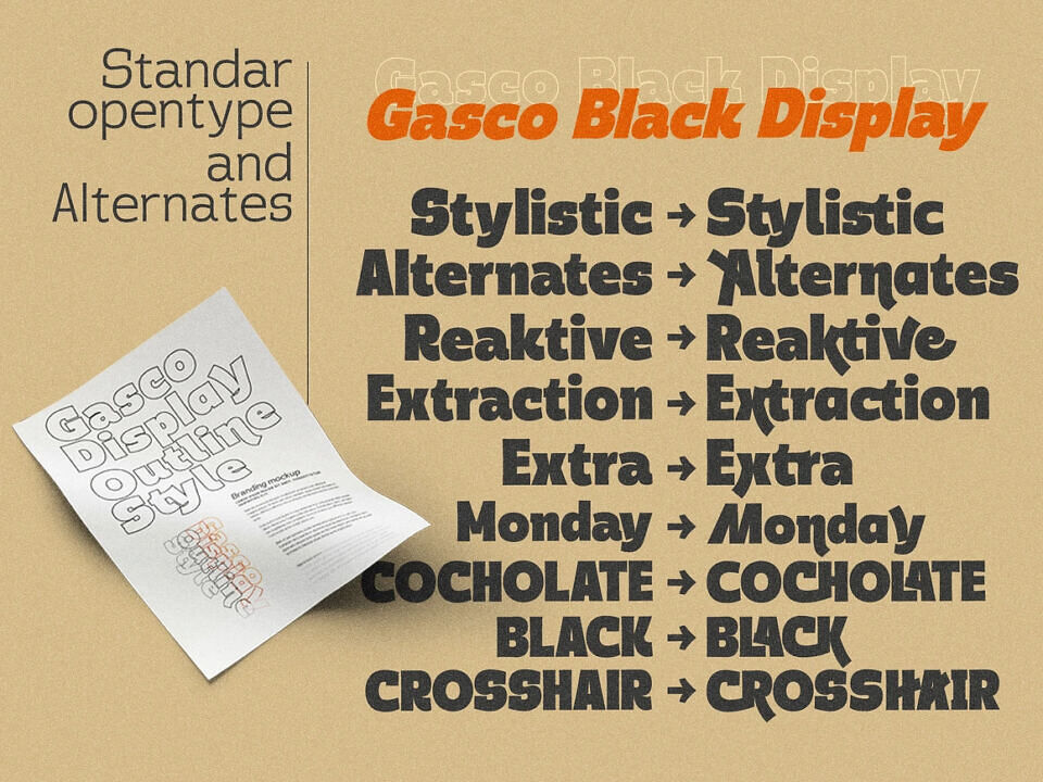 Gasco Font Family