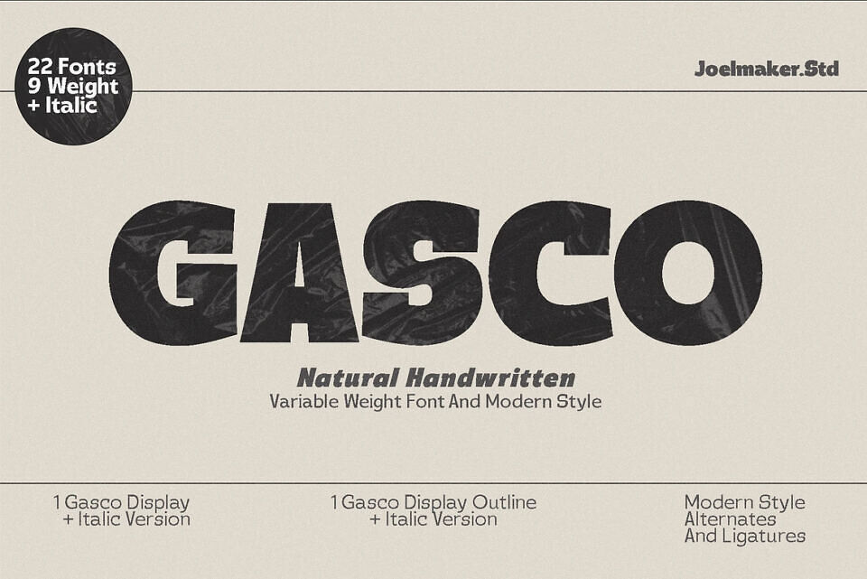 Gasco Font Family