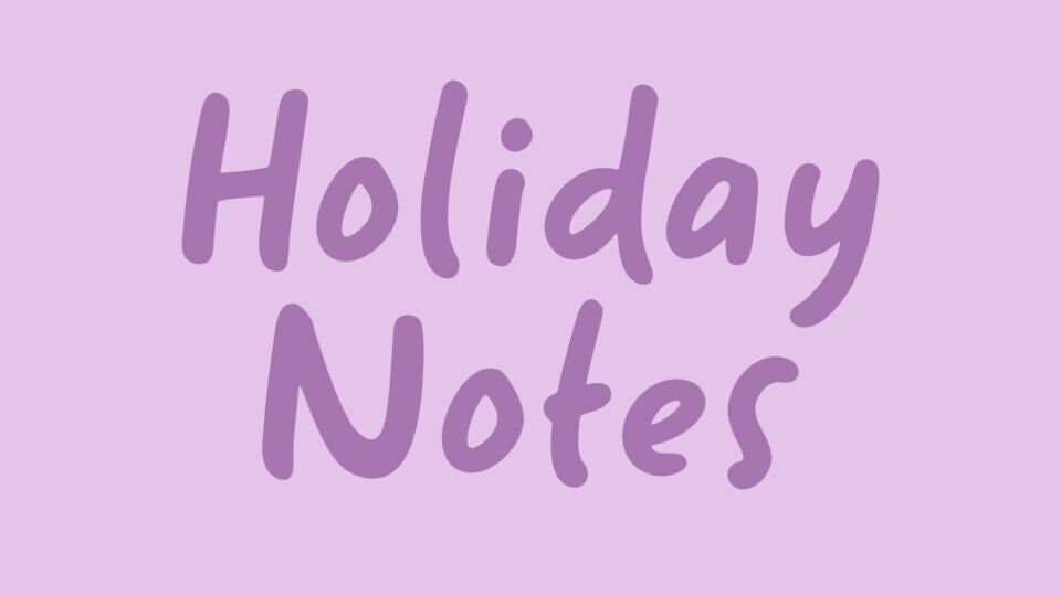 Holiday Notes Font