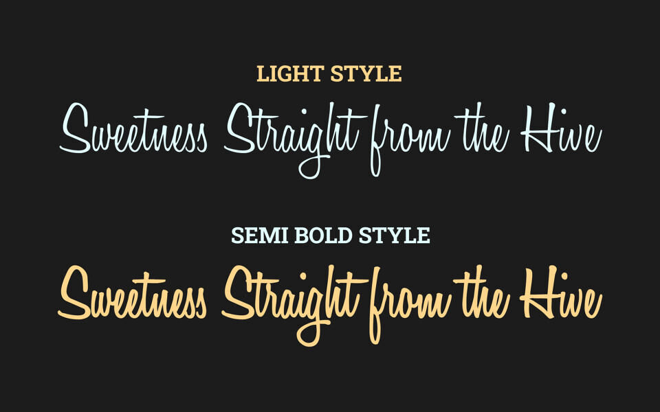 Honey Script Font
