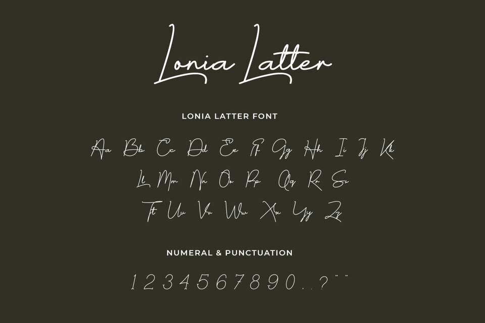 Lonia Latter Font