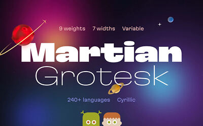 Martian Grotesk Font Family