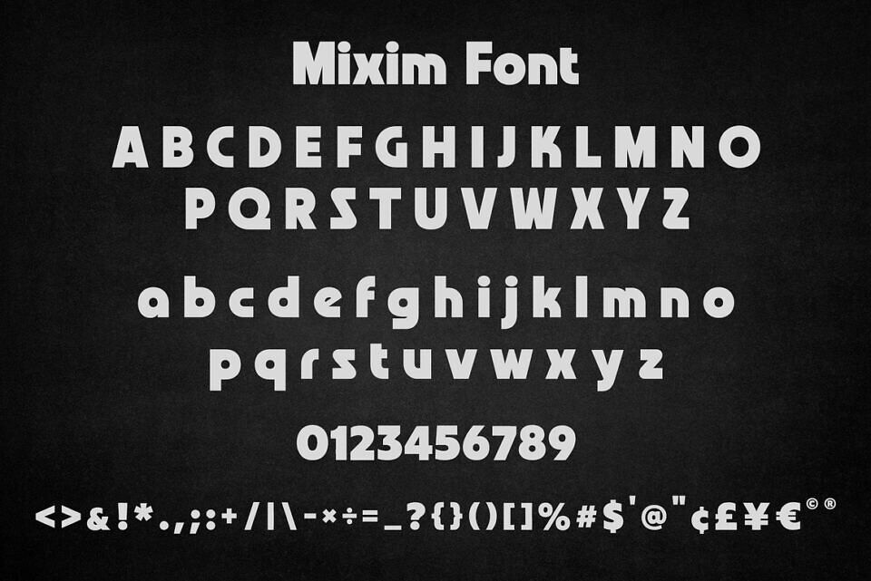 MiXiM Font