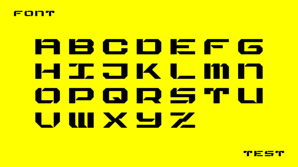 Monowire Font