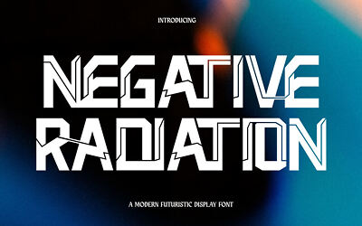 Negative Radiation Font
