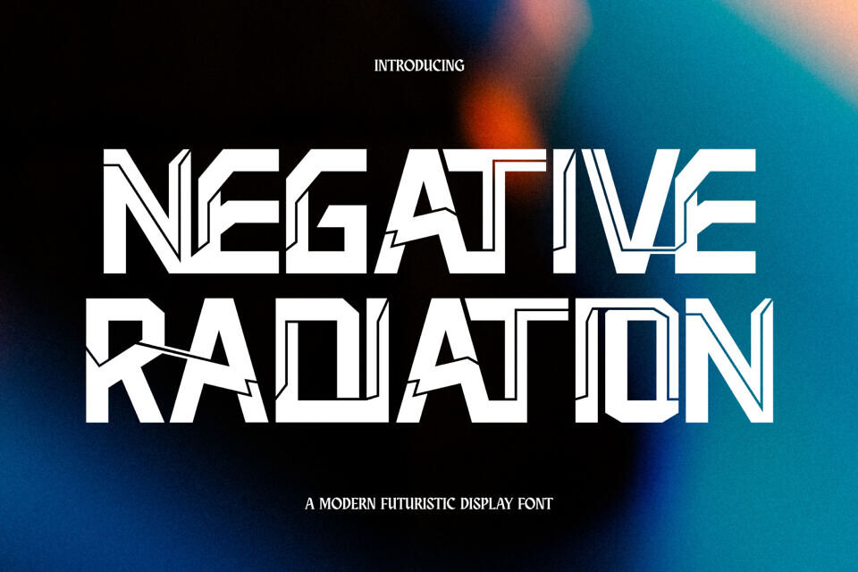 Negative Radiation Font