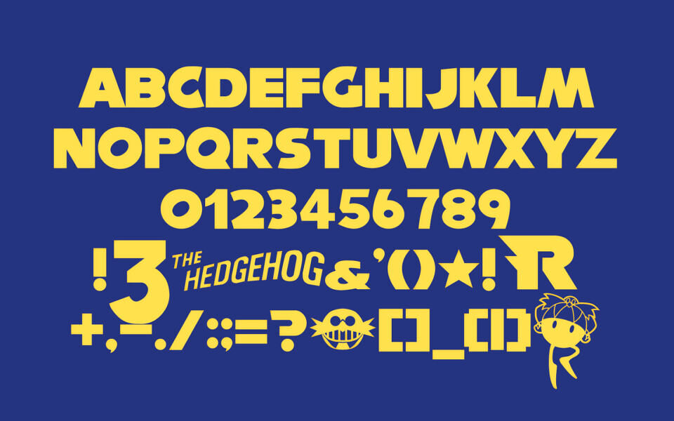 Nise Sega Sonic Font