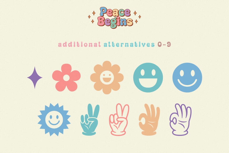 Peace Begins Font