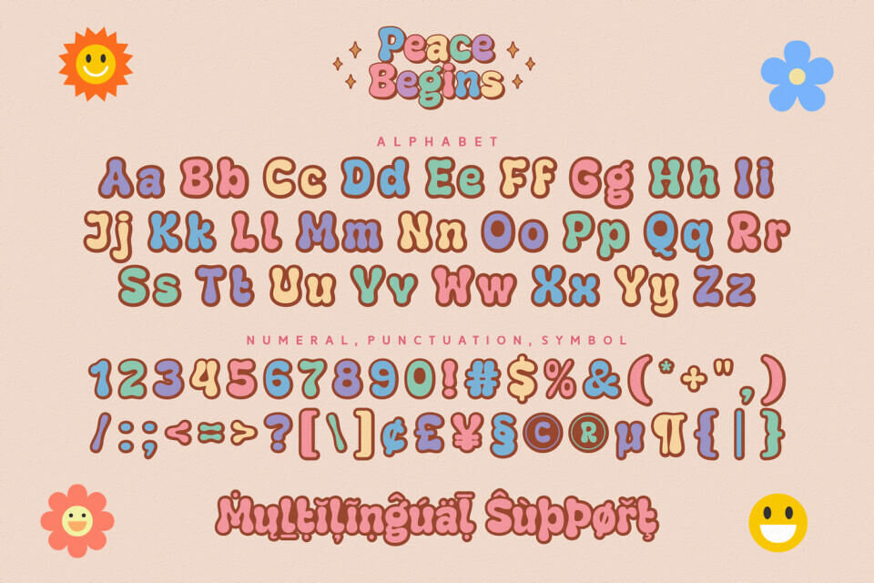 Peace Begins Font