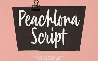 Peachlona Script Font