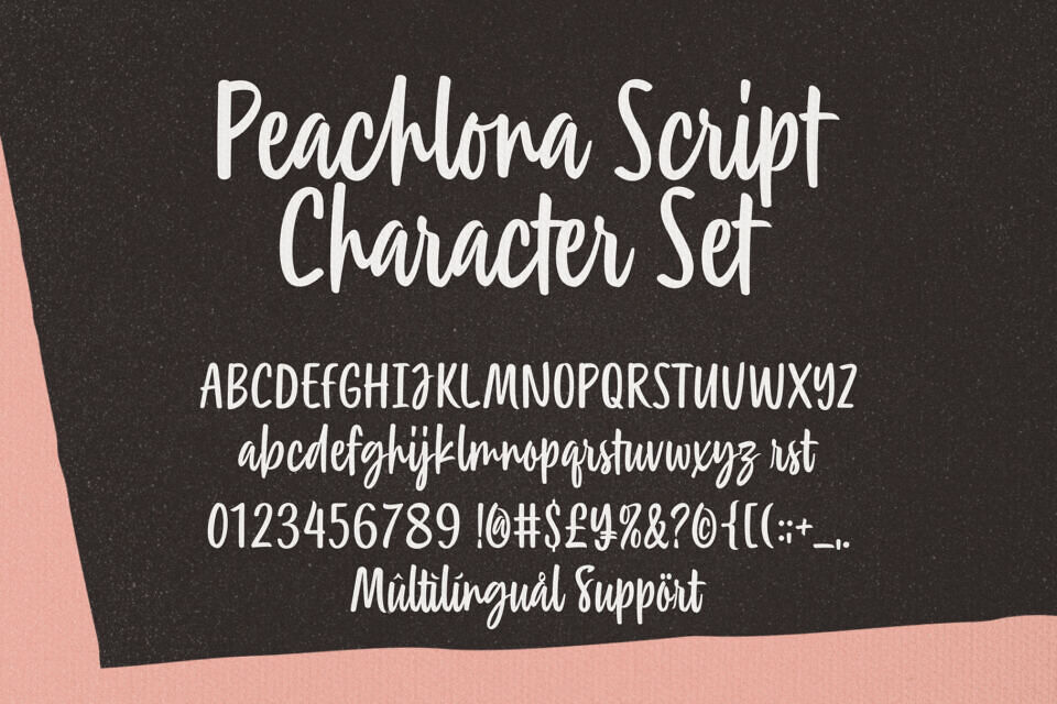 Peachlona Script Font