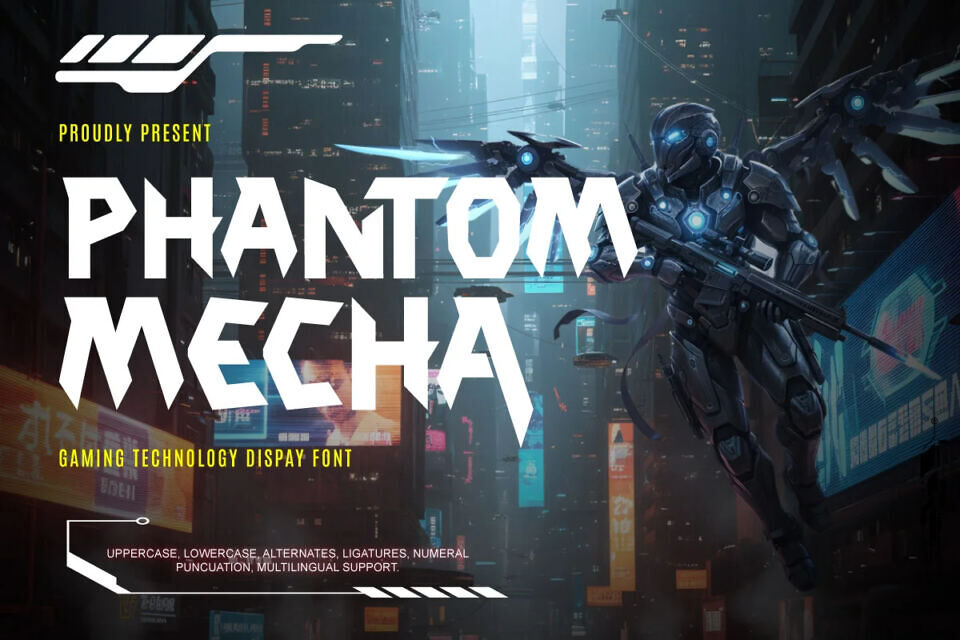 Phantom Mecha Font