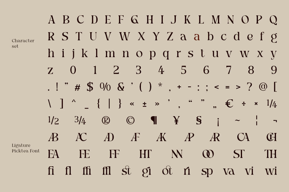 Picktea Font