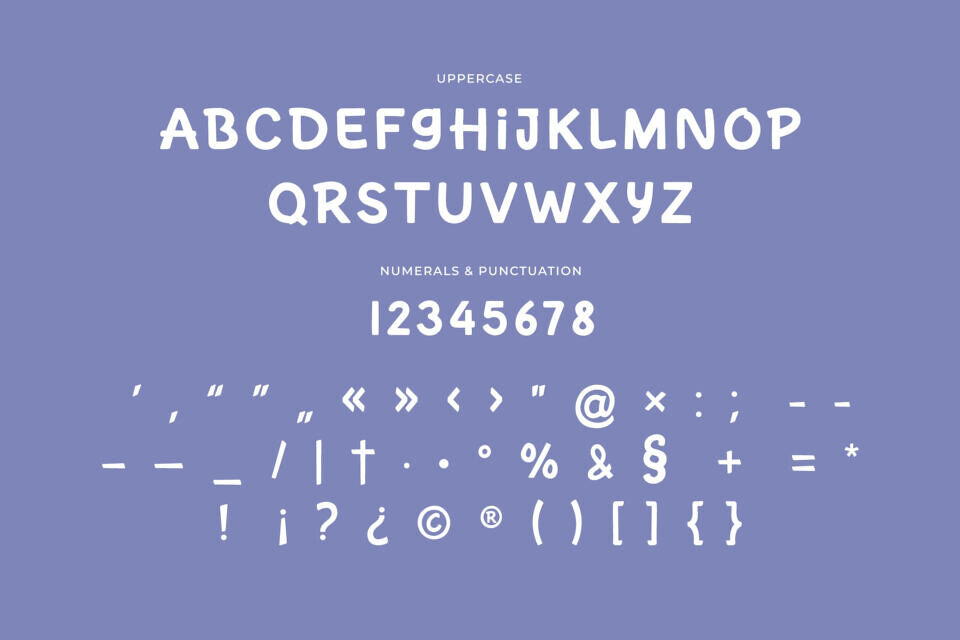 Playful Child Kawaii Bubble Font