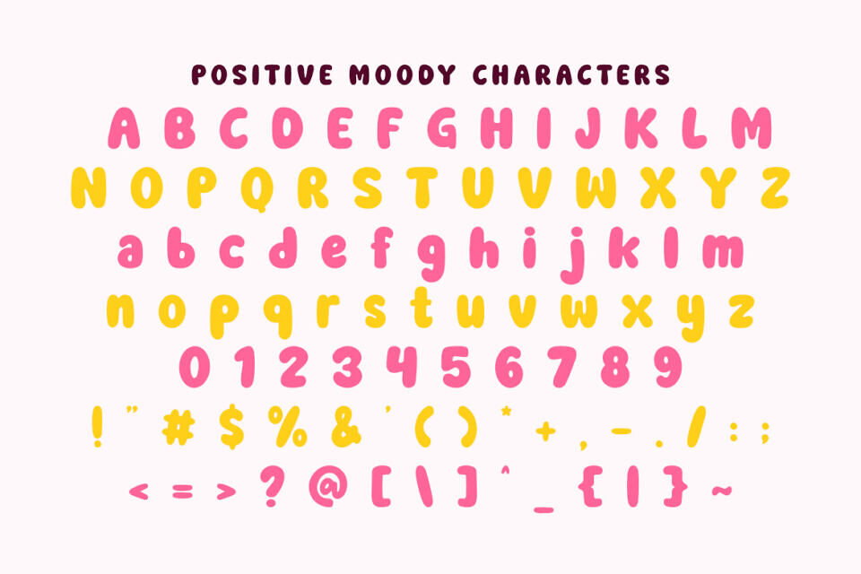 Positive Moody Font
