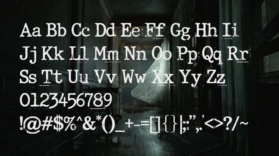 Resident Evil Requiem Logo Font