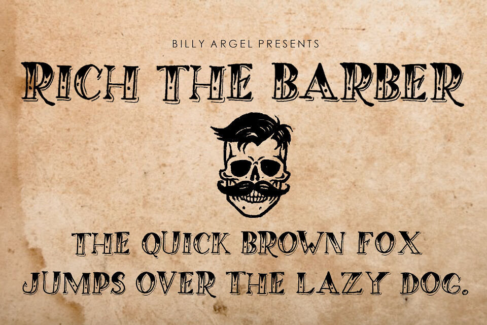Rich The Barber Font