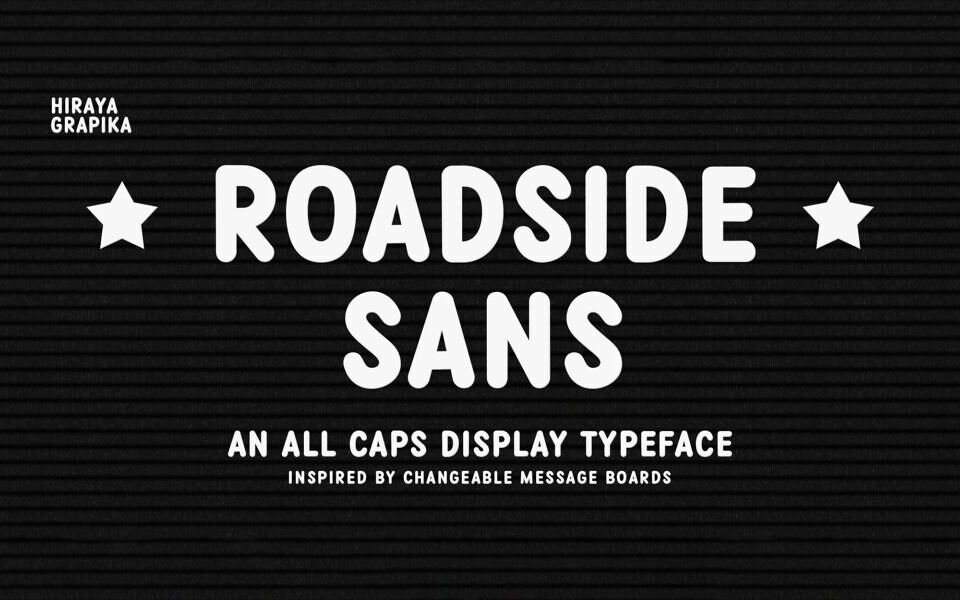 Roadside Sans Font