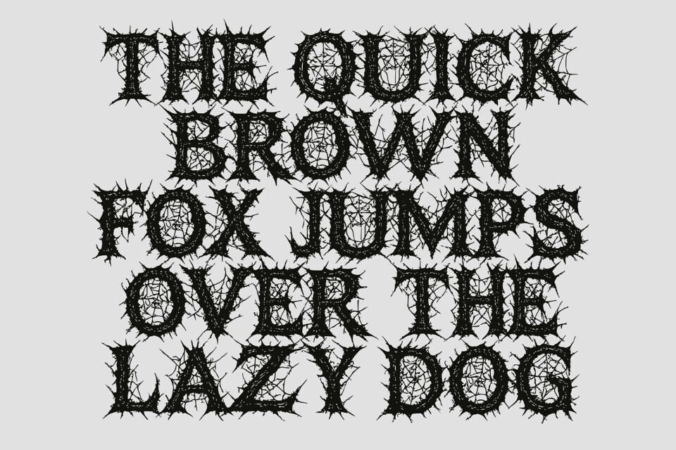 Ruins Dark Font