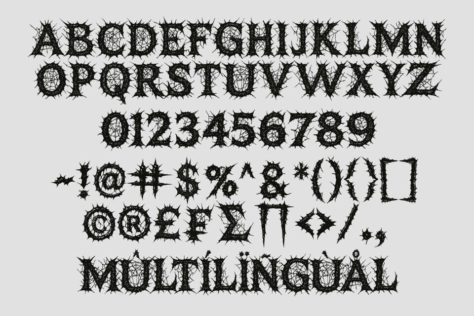 Ruins Dark Font