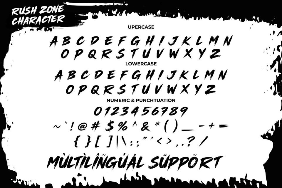 Rush Zone Font