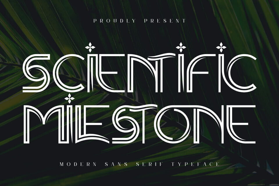 Scientific Milestone Font