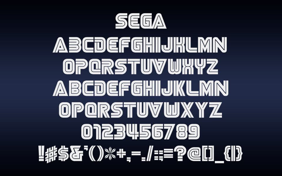 Sega Logo Font