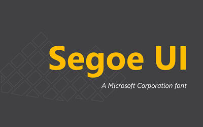 Segoe UI Font Family