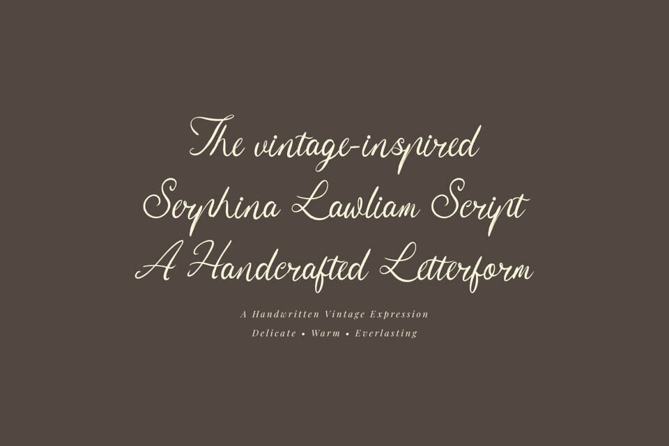Serphina Lawliam Font