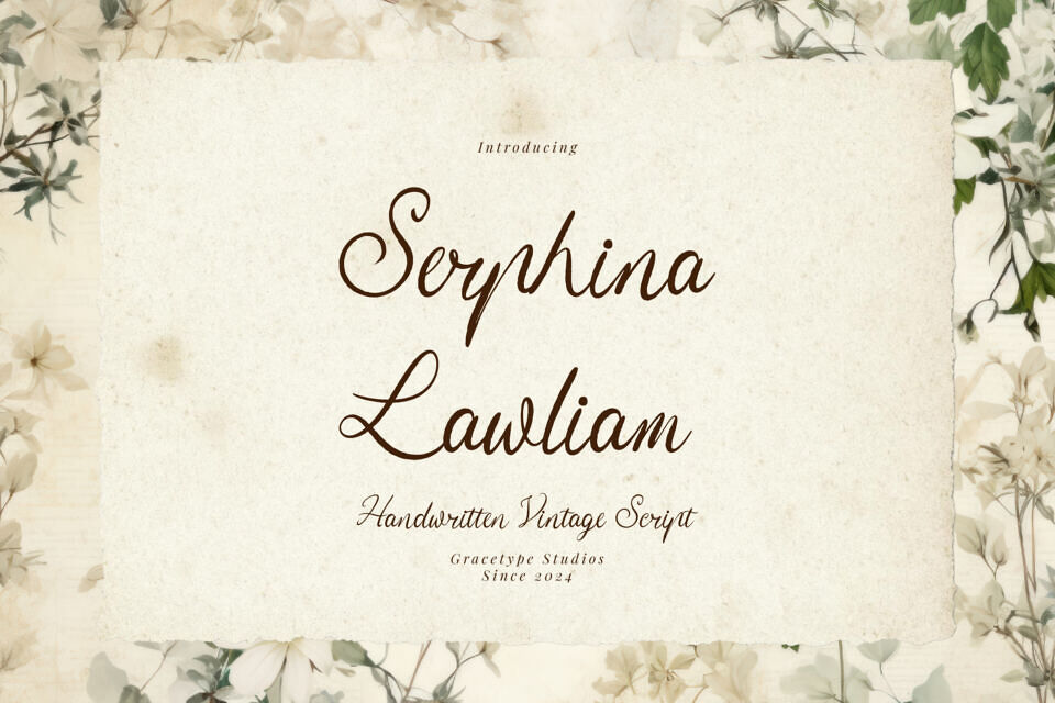 Serphina Lawliam Font