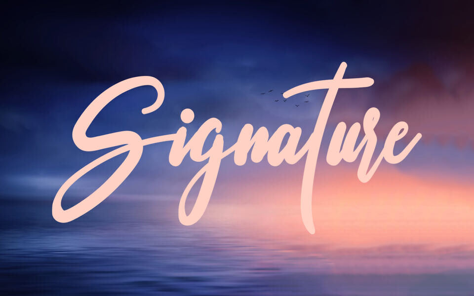 Signature Font
