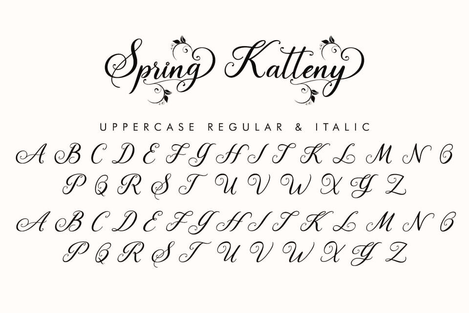 Spring Katteny Font