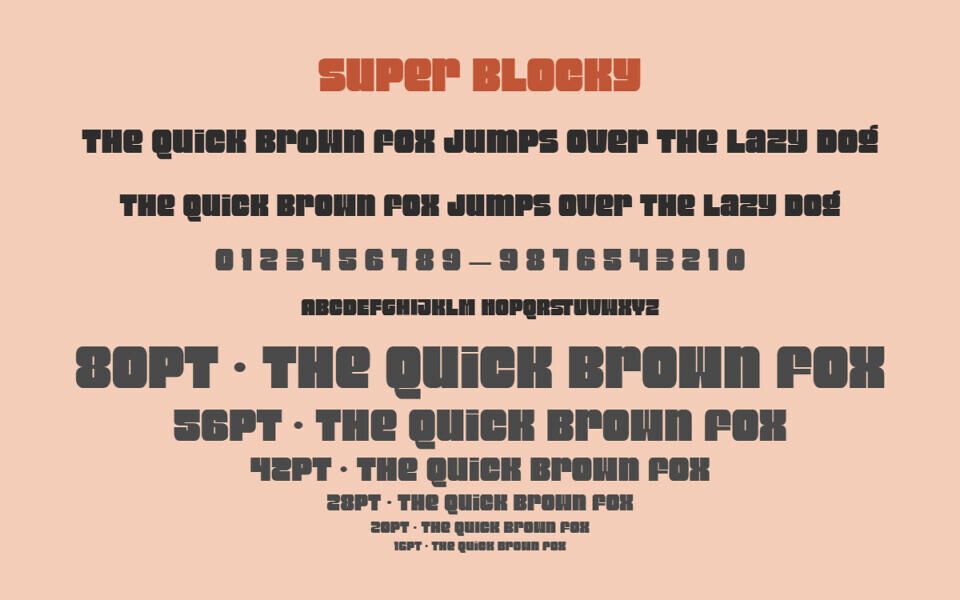 Super Blocky Font
