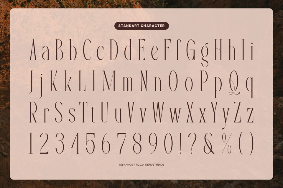 Tebranos Font