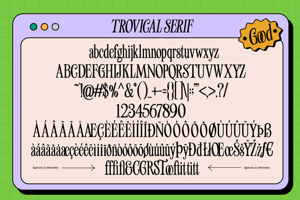 Trovical Calm Font