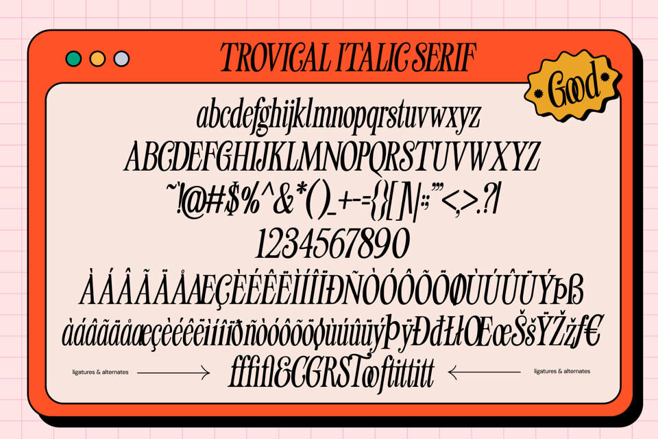 Trovical Calm Font