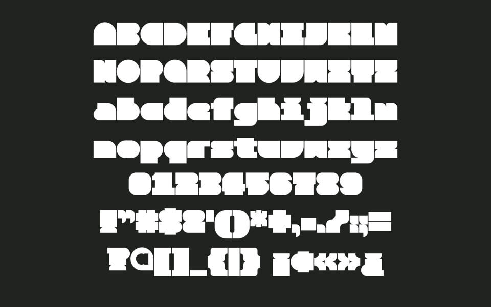 Alien Block Font
