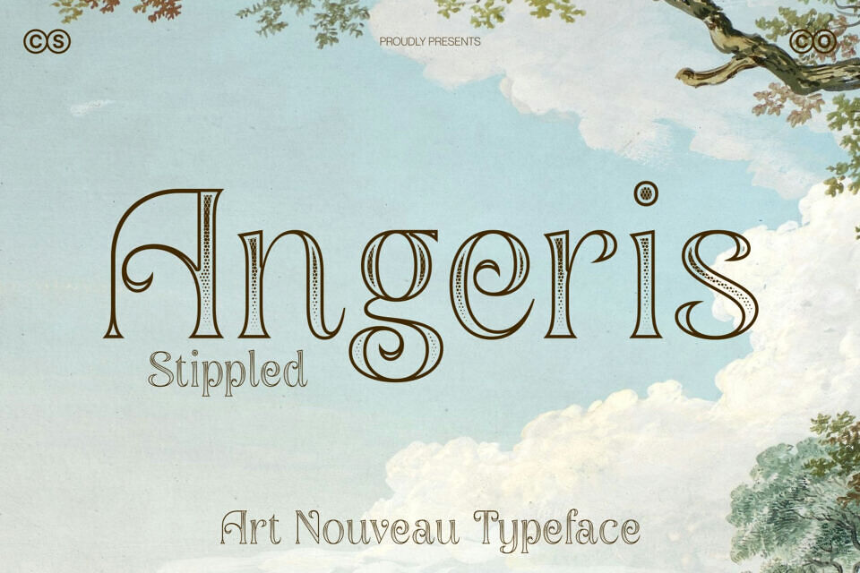 Angeris Stippled Font