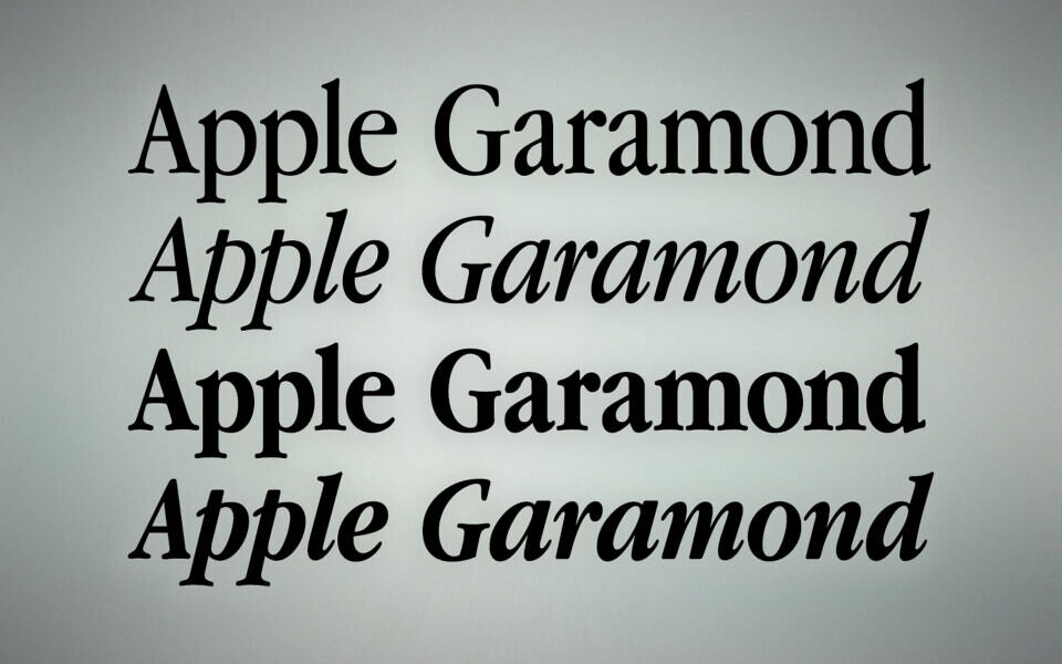 Apple Garamond Font Family