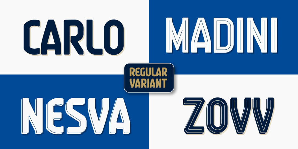 Azzuri Calcio Font