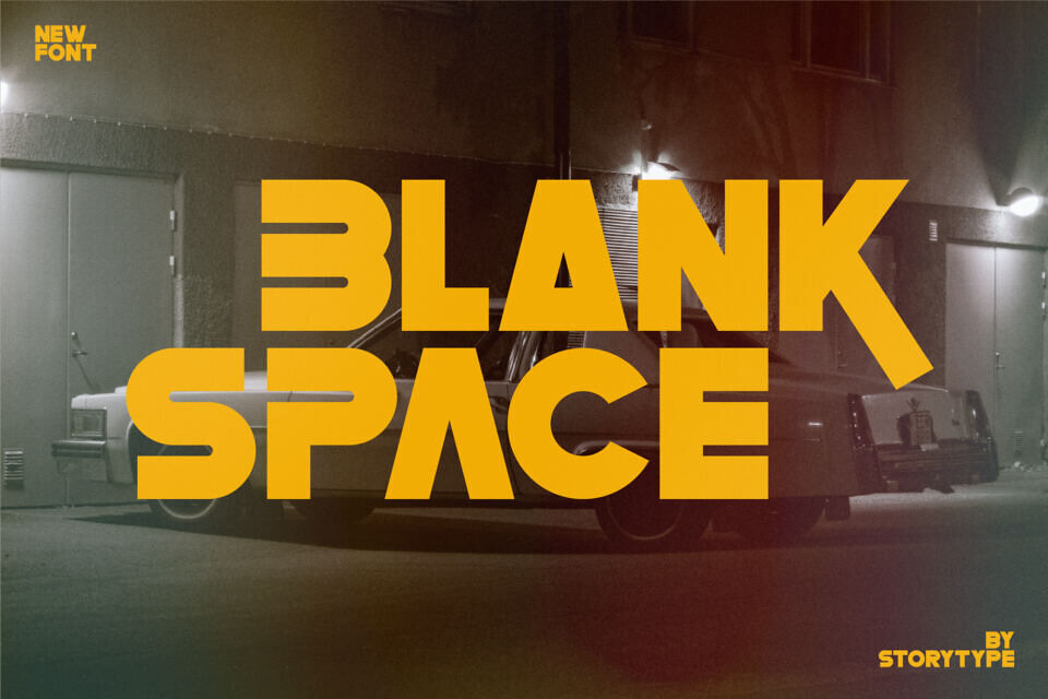 Blank Space Font